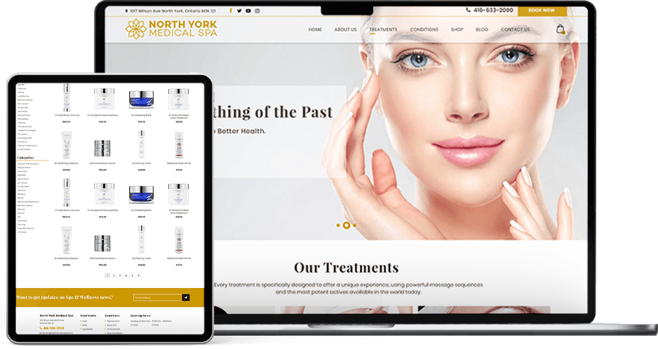 north york medical spa web design