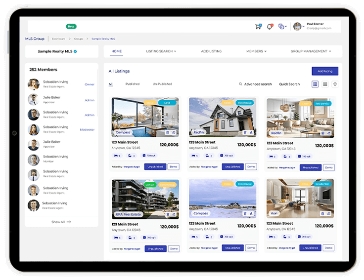 Real Estate IDX Web Design with CRM